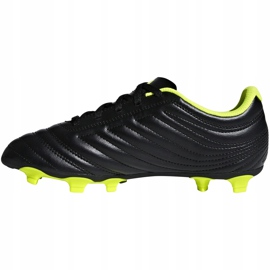 Adidas Copa 19.4 Fg Jr chaussures de football noir jaune D98088 multicolore le noir 1
