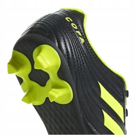 Adidas Copa 19.4 Fg Jr chaussures de football noir jaune D98088 multicolore le noir 6