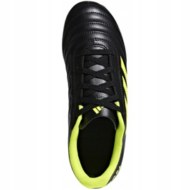 Adidas Copa 19.4 Fg Jr chaussures de football noir jaune D98088 multicolore le noir 2