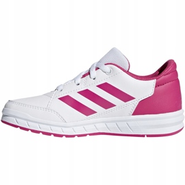 Chaussures enfant Adidas AltaSport K blanc et rose D96870 1
