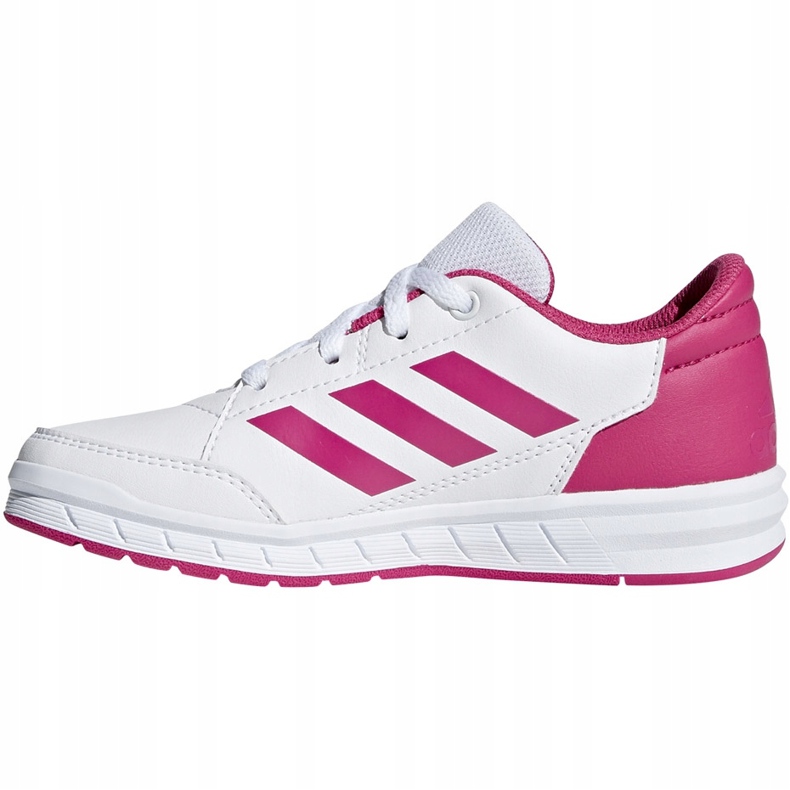 Chaussures enfant Adidas AltaSport K blanc et rose D96870 1
