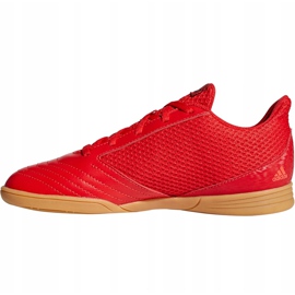Chaussures de foot Adidas Predator 19.4 In Sala Jr CM8552 multicolore rouge 1