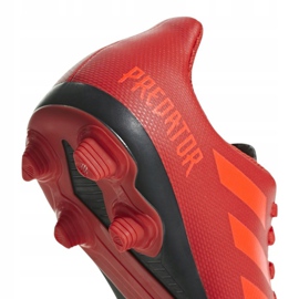 Chaussures de foot Adidas Predator 19.4 FxG Jr CM8541 multicolore rouge 5