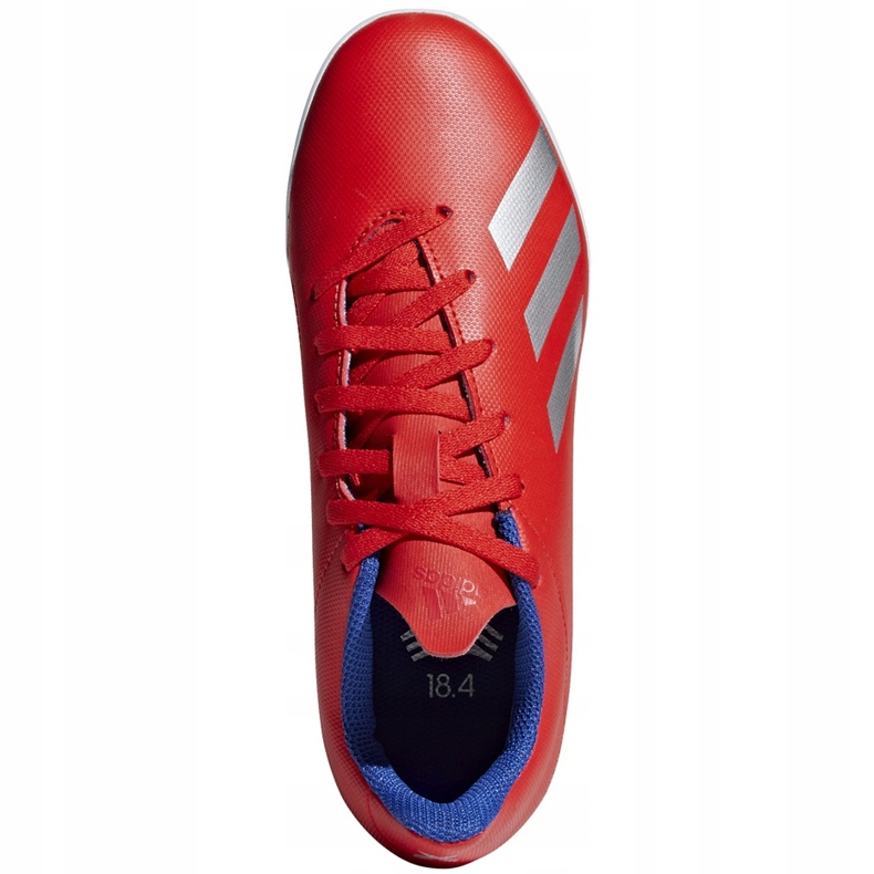 Adidas X 18.4 Tf Jr chaussures de football rouges BB9417 multicolore 1