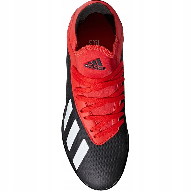 Chaussures de foot Adidas X 18.3 Tf Jr BB9402 le noir le noir 1 Chaussures de foot Adidas X 18.3 Tf Jr BB9402 le noir le noir 1