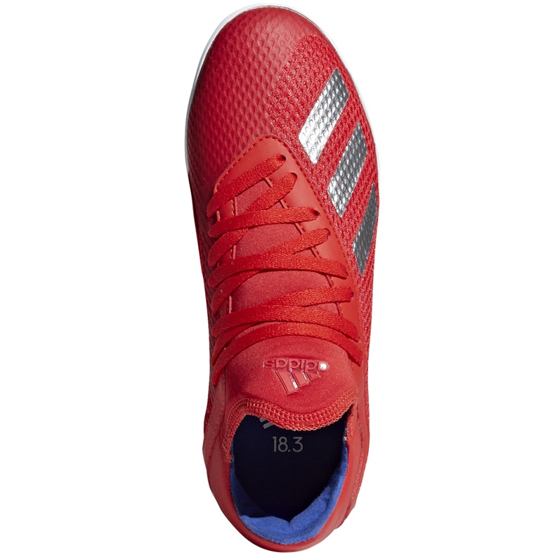 Adidas X 18.3 In Jr. chaussures de football rouge BB9396 multicolore 1