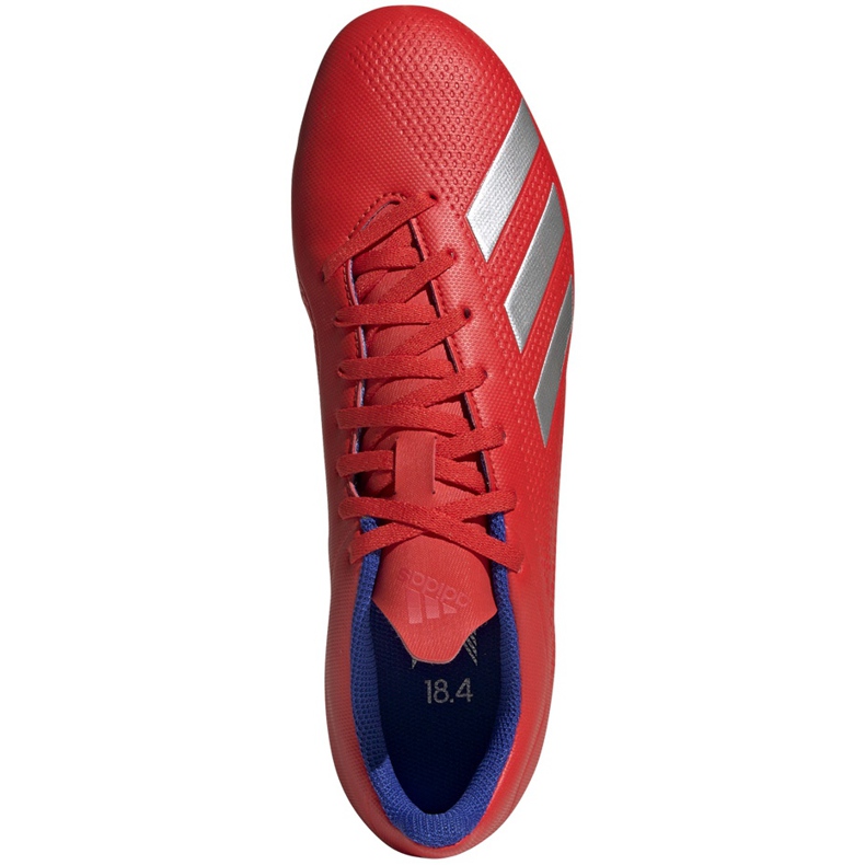 Adidas X 18.4 Fg chaussures de football rouge BB9376 multicolore 1