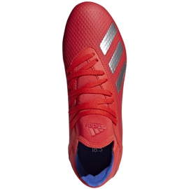 Adidas X 18.3 Fg Jr chaussures de football rouges BB9371 multicolore 1