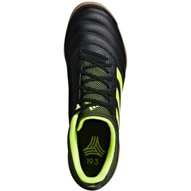Adidas Copa 19.3 In Sala chaussures de football noir jaune BB8093 1