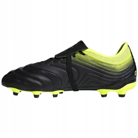 Adidas Copa Gloro 19.2 Fg chaussures de football noir jaune BB8089 1