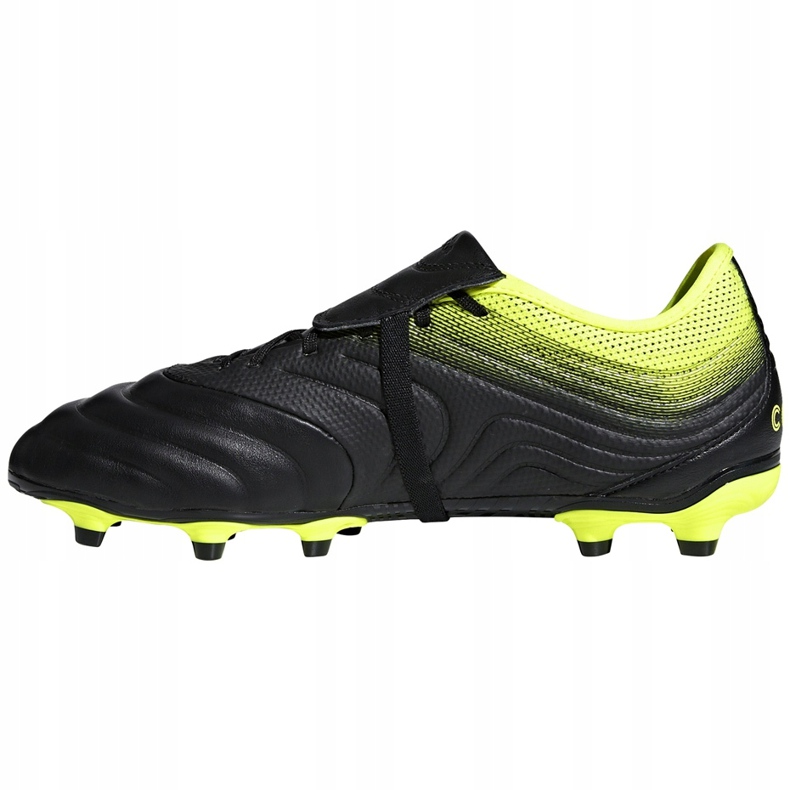 Adidas Copa Gloro 19.2 Fg chaussures de football noir jaune BB8089 1