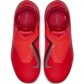 Chaussure de football Nike Phantom Vsn Academy Df FG / MG Jr AO3287 600 rouge rouge 1