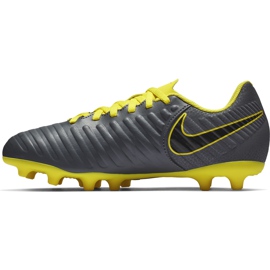Nike Tiempo Legend 7 Club Mg Jr AO2300 070 chaussures de football le noir gris 1