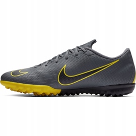 Chaussures de football Nike Mercurial Vapor X 12 Academy Tf AH7384 070 le noir gris 1