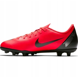 Chaussure de football Nike Mercurial Vapor 12 Club Gs CR7 FG / MG Jr AJ3095 600 multicolore rouge 1