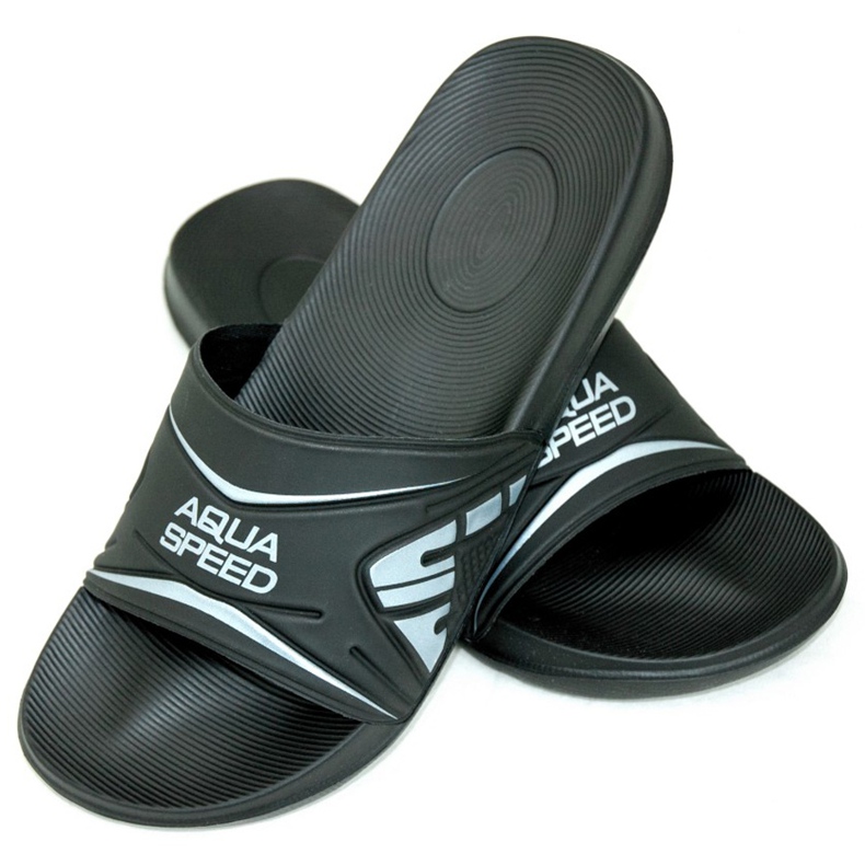 Chaussons de piscine pour hommes Aqua-Speed ​​​​Dakota, col.7 le noir 1