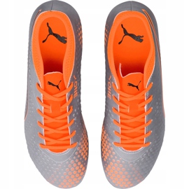 Puma One 4 Syn Fg chaussures de football gris-orange 104749 01 multicolore argent 1