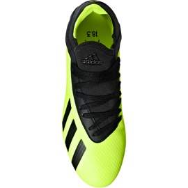 Chaussures de foot Adidas X 18.3 Fg Jr DB2418 multicolore vert 2