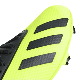 Chaussures de foot Adidas X 18.3 Fg Jr DB2418 multicolore vert 3