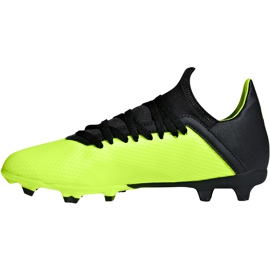 Chaussures de foot Adidas X 18.3 Fg Jr DB2418 multicolore vert 1