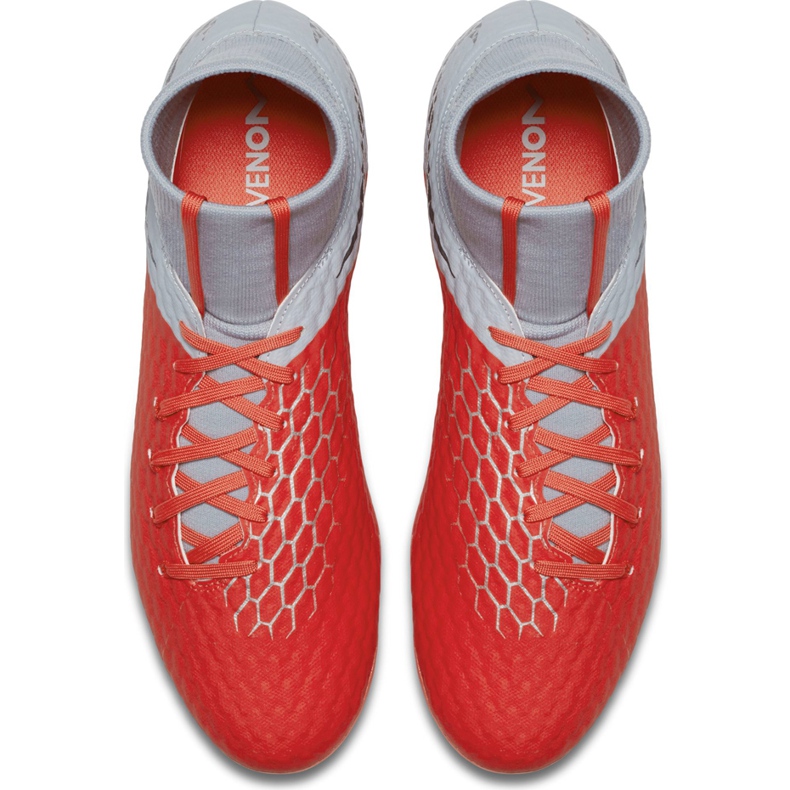 Chaussure de football Nike Hypervenom 3 Academy Df Fg AQ9217 600 multicolore argent 1