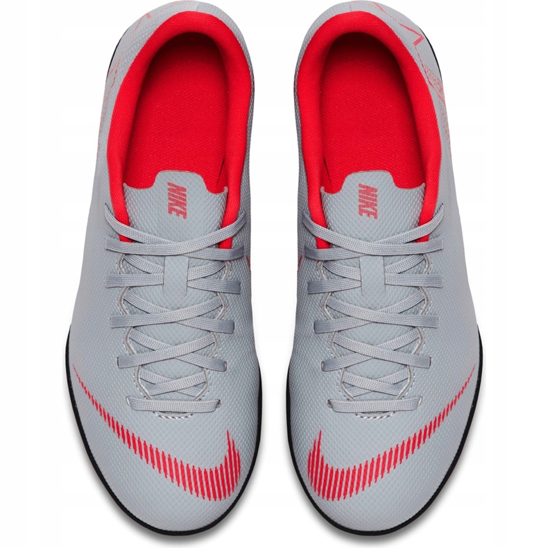 Nike Mercurial Vapor X 12 Club Tf Jr AH7355 060 chaussures de football multicolore gris 1