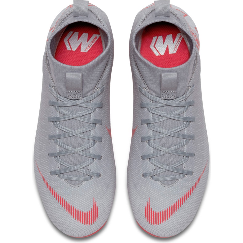 Chaussures de football Nike Mercurial Superfly 6 Academy Mg Jr AH7337 060 gris argent 1
