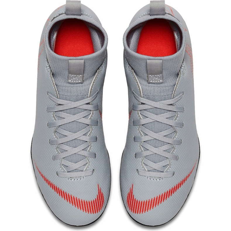 Nike Mercurial Superfly 6 Club Mg Jr AH7339 060 chaussures de football blanc gris 1