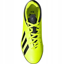 Les chaussures de football adidas X Tango 18.4 Tf Jr DB2435 jaune jaune 1
