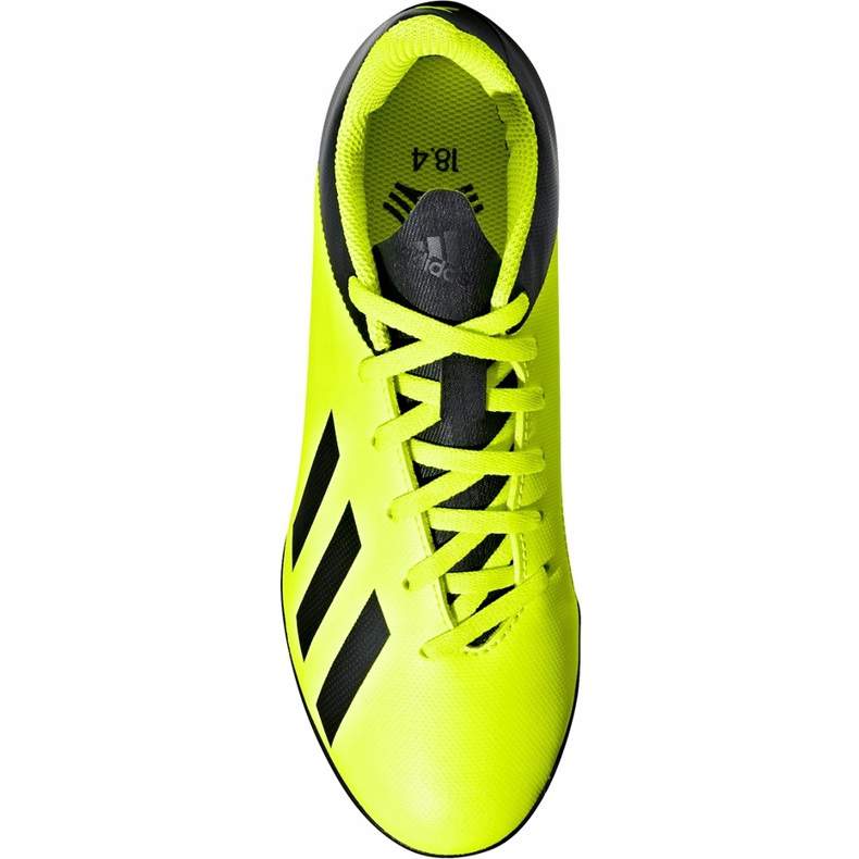 Les chaussures de football adidas X Tango 18.4 Tf Jr DB2435 jaune jaune 1