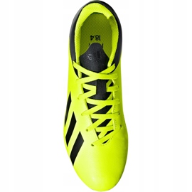Chaussures de foot Adidas X 18.4 FxG Jr DB2420 jaune jaune 1