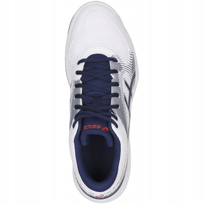 Asics Gel-Task Mt B703Y 100 chaussures de volley-ball pour hommes blanc bleu marine blanc 1