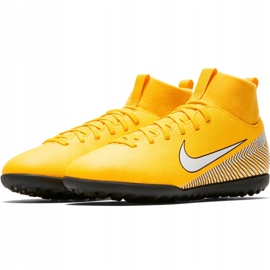 Nike Mercurial Superfly X 6 Club Neymar Tf Jr AO2894 710 chaussures de football multicolore jaune 3