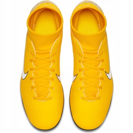 Nike Mercurial Superfly 6 Club Neymar Mg Jr AO2888 710 chaussures de football multicolore jaune 1
