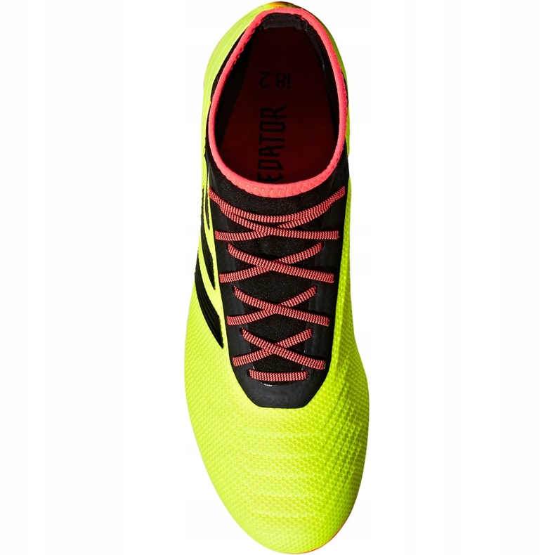 Chaussures de football Adidas Predator 18.2 Fg DB1997 multicolore jaune 1