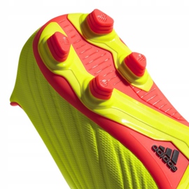 Chaussures de foot Adidas Predator 18.4 FxG DB2005 multicolore jaune 5