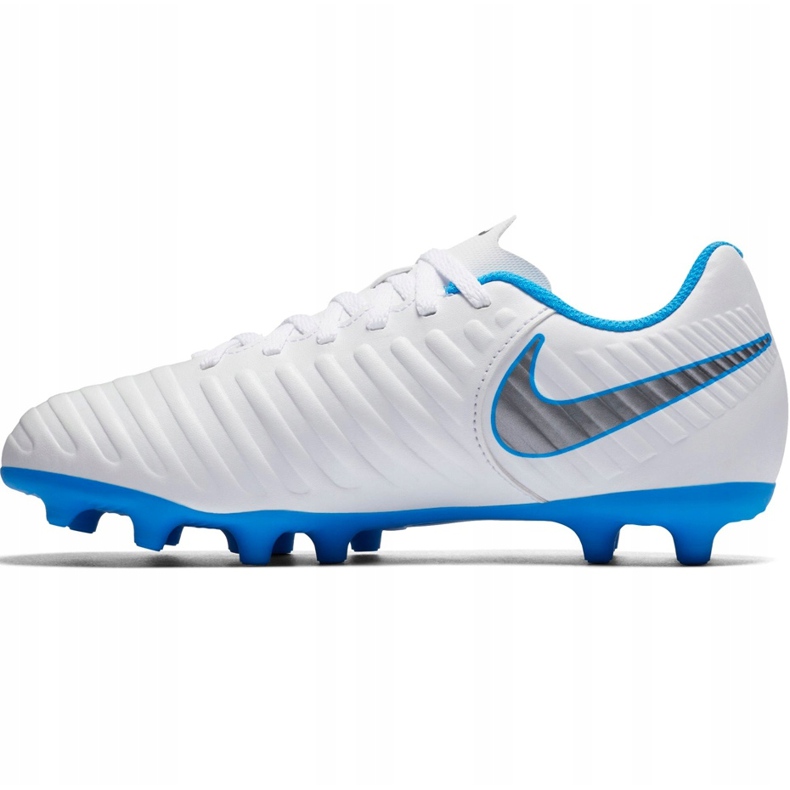 Nike Tiempo Legend 7 Club Fg Jr AH7255 107 chaussures de football multicolore blanche 1