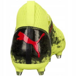 Puma Future 18.3 Fg Ag Fizzy chaussures de football jaune-noir 104328 01 vert vert 4
