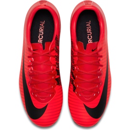 Nike Mercurial Vapor Xi Fg Jr 903594 616 chaussures de football multicolore rouge 3