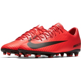 Nike Mercurial Vapor Xi Fg Jr 903594 616 chaussures de football multicolore rouge 4