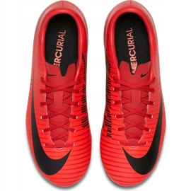 Nike Mercurial Victory Vi Fg Jr 831945 616 chaussures de football orange rouge 1