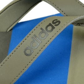 Chaussons Adidas Eezay Striped BA8809 bleu gris 2 Chaussons Adidas Eezay Striped BA8809 bleu gris 2