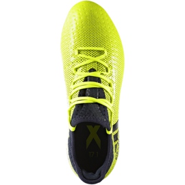 Chaussures de foot Adidas X 17.1 Fg Jr S82297 multicolore vert 1 Chaussures de foot Adidas X 17.1 Fg Jr S82297 multicolore vert 1