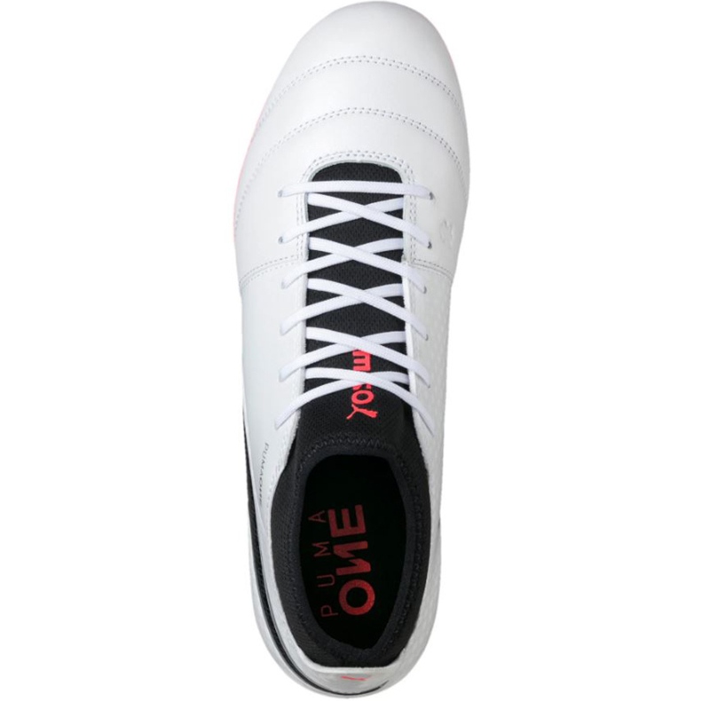 Chaussures de football Puma One 17.3 Fg 104074 01 le noir blanche 2 Chaussures de football Puma One 17.3 Fg 104074 01 le noir blanche 2