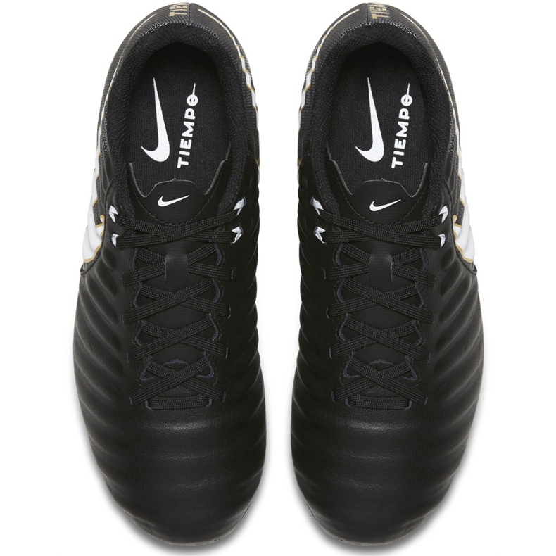 Nike Tiempo Ligera Iv Fg Jr 897725 002 chaussures de football noir noir 1