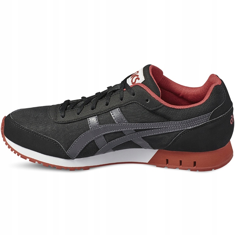 Asics Curreo HN537-9095 chaussures pour hommes noir rouge 1