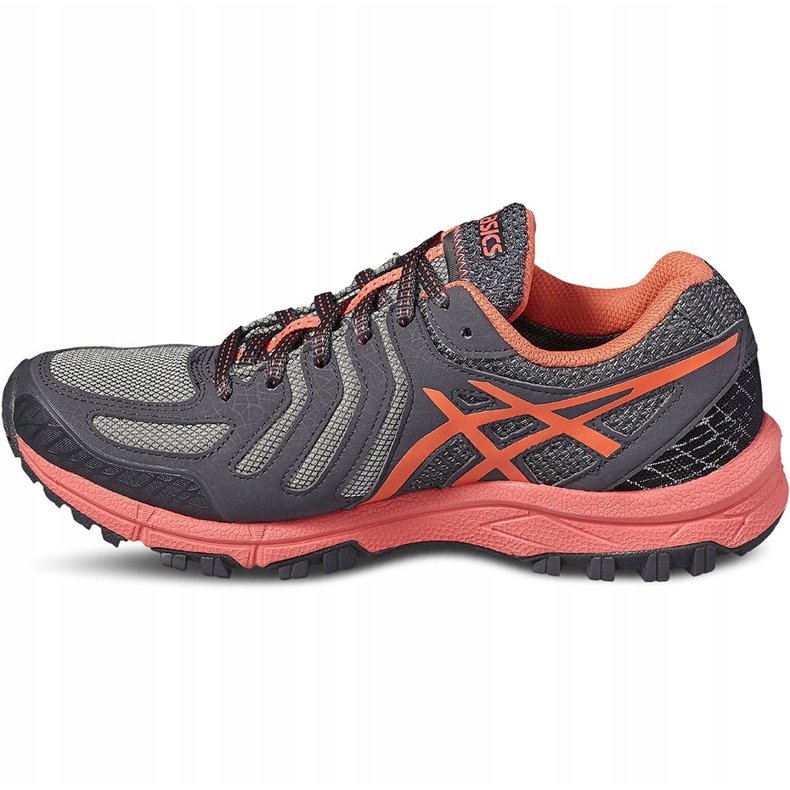 Chaussures running femme Asics Gl Fuji Attack 5GTX T681N-9520 gris 1