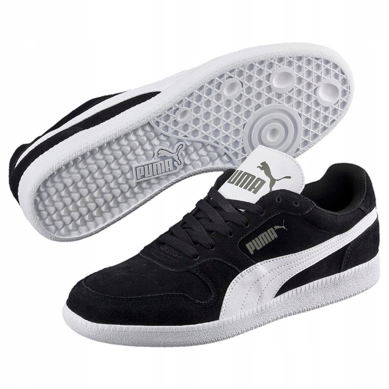 Puma Icra Trainer Sd noir et blanc 356741 16 chaussures blanche le noir 1