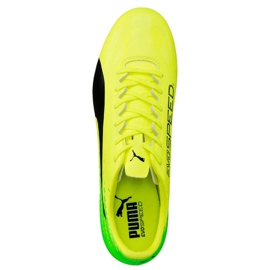 Chaussures de football Puma Evo Speed ​​17.4 Fg jaune-vert 104017 01 multicolore 2