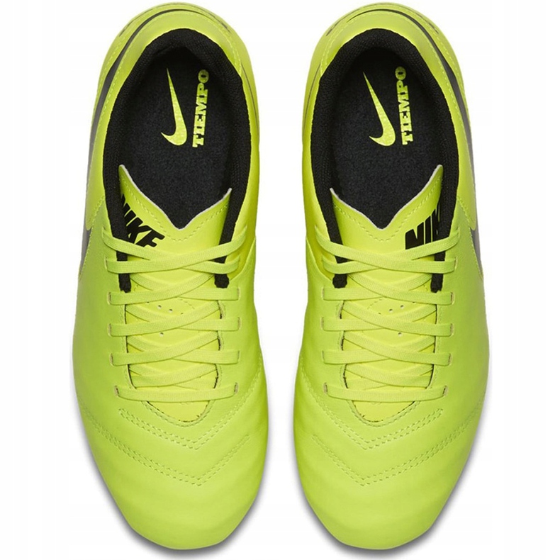Nike Tiempo Legend Vi Fg Jr 819186 707 chaussures de football jaune 1
